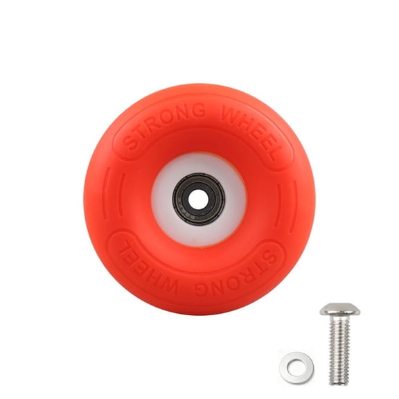 Mosiee 74mm Easy Travel Wheels for for Brompton Foldable Bikes Pp Tpe Quiet Roll Orange