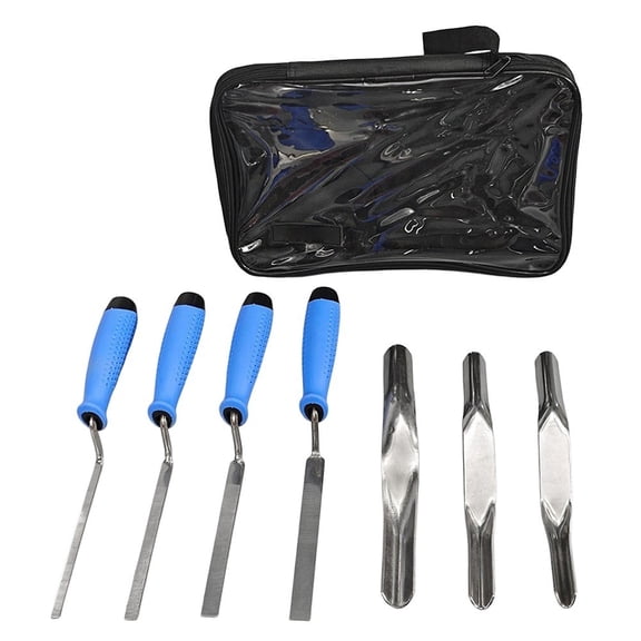 Mosiee 7pcs Pointing Trowel Set Tuck Point Trowel Tuck Pointer Cement Trowel Concrete Tools for Concrete Masonry Repair Hand Tool