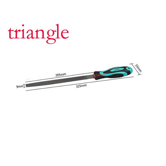 Mosiee 8 Inch Carbon Steel File Set for Metal Wood Shaping with 5 Shapes Flat Half Triangle