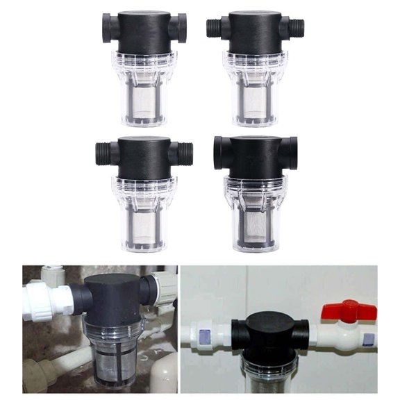 Mosiee 80 Mesh Water Filter for Ibc Tanks with Stainless Steel Screen 12 Or 34 1/2In Outer Thread