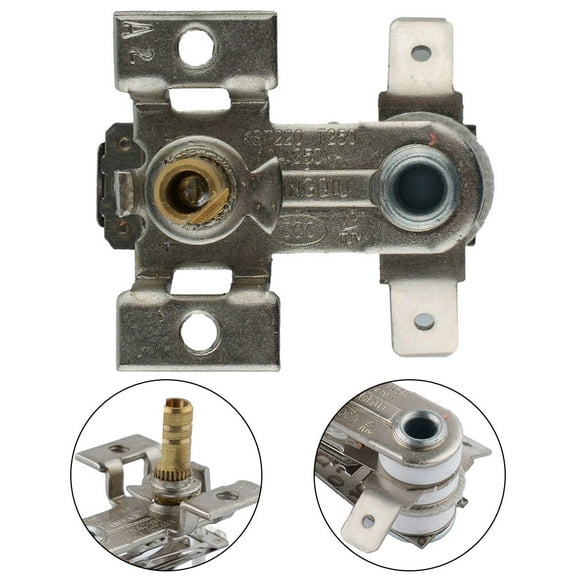 Mosiee Ac 250V 16A Adjustable Thermostat 90 ℃ Temperature Switch Bimetal Heating Thermostat Kdt-200 0.2" X 0.5" Thermostat