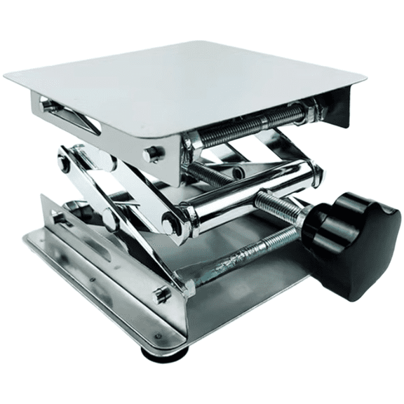 Mosiee Adjustable Height Lab Lift Table Stainless Steel Platform for Research and Testing 100*100*150mm
