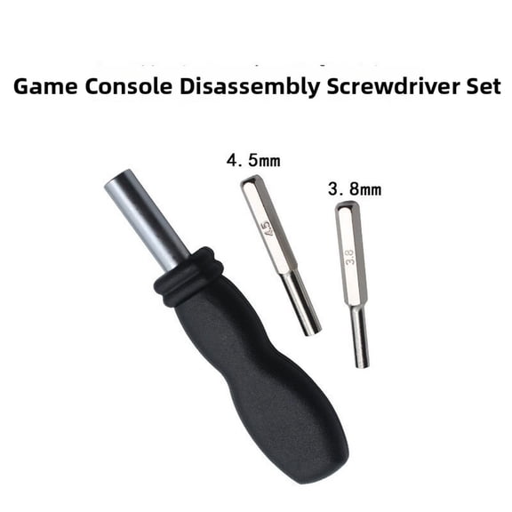 Mosiee Alloy Tool Steel Screwdriver Kit 3.8mm 4.5mm Magnetic Sleeve Bits Set for Game Console Disassembly Repair