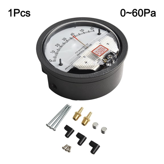 Mosiee Analog Manometer for Measuring Positive Negative Or Differential Pressure 0-60Pa