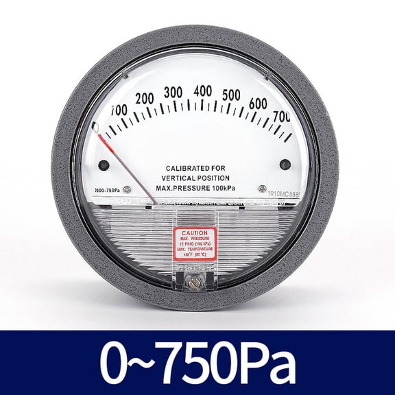 Mosiee Analog Manometer for Measuring Positive Negative Or Differential Pressure 0-750Pa