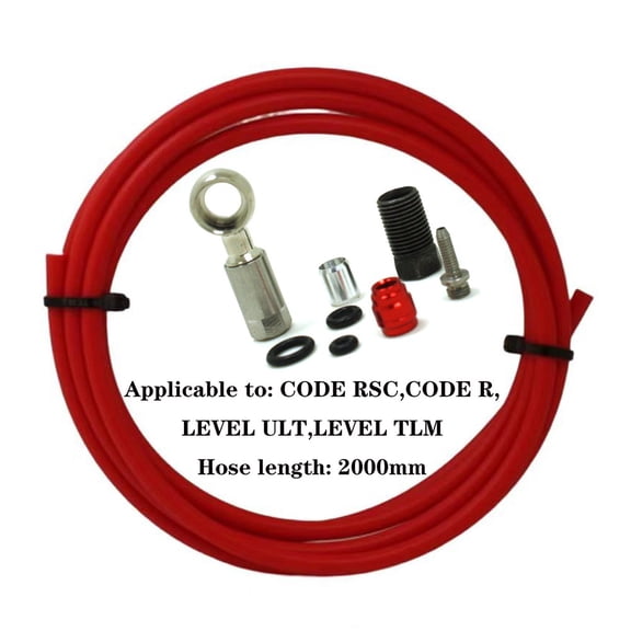 Mosiee Bicycle 2M Hydraulic Brake Hose Kit for Sram Code for Rsc R Level for Tlm Bike Disc Brake Line Set Black Red Blue Green Red