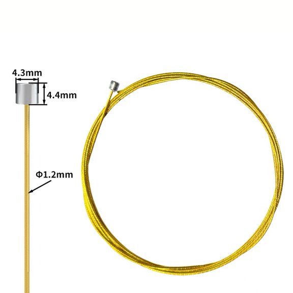 Mosiee Bicycle Brake Cable Inner Wire Grinding Cable Super Smooth Inner Wire Core 2.1M Shifter Cable