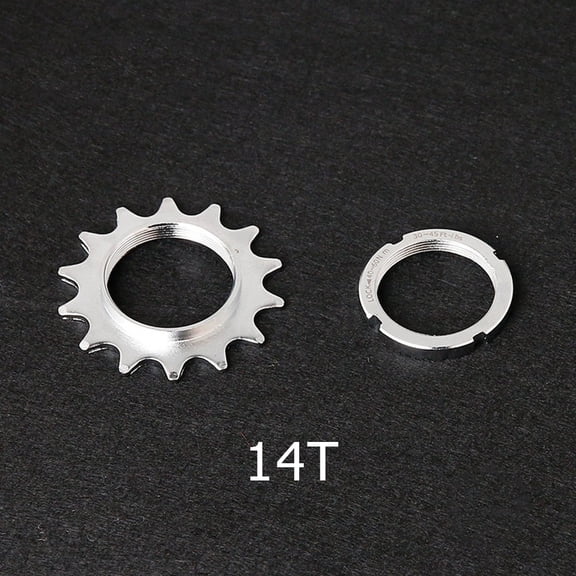 Mosiee Bicycle Speed Cog and Secure Locking Mechanism Designed for Track Bikes with Size Options Of T13 T14 & T18 Available 14T