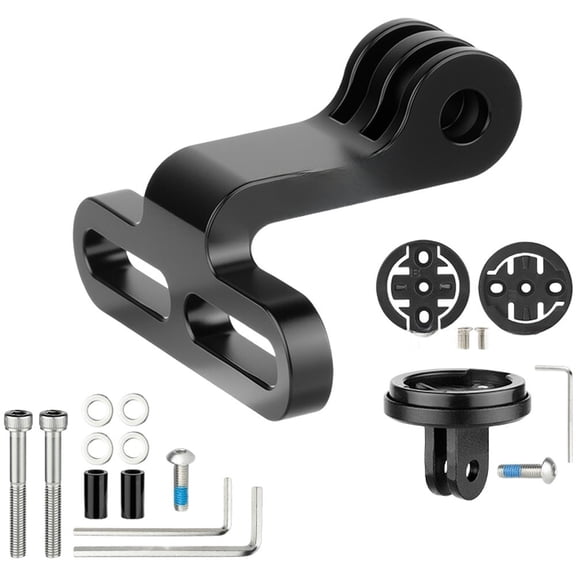 Mosiee Bike Computer Stand Kit Aluminum Alloy Stem Mount Extension Racket for Garmin for Wahoo Bike Computer Holder Accessories
