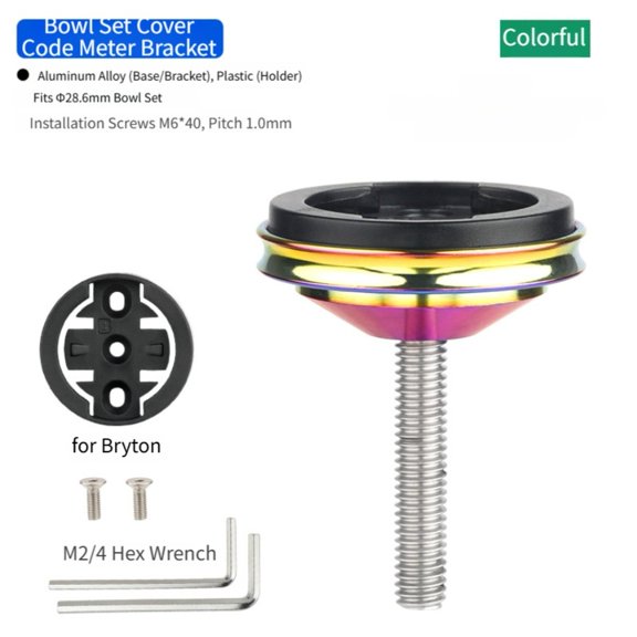Mosiee Bike Headset Cap Computer Mount Holder for for Garmin for Bryton for Wahoo B