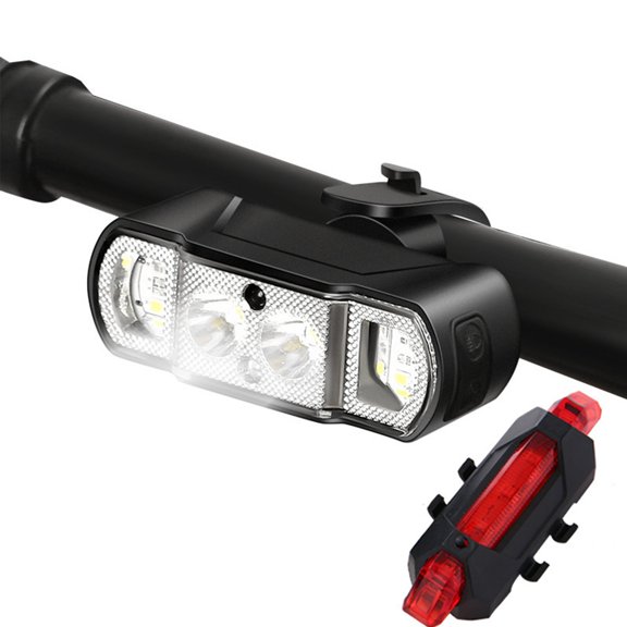 Mosiee Bike Lights,Bicycle Usb Charging Front Light with Hand-Waving Sensor V80