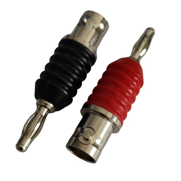 Mosiee Bnc To Dual 4Mm Banana Male Female Adapter for Streamlined Laboratory Use