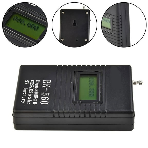 Mosiee Brand New Industrial Rk560 Frequency Counter Industrial Tester Accessory Black Ctcss Dcs Radio Meter One-Key Control