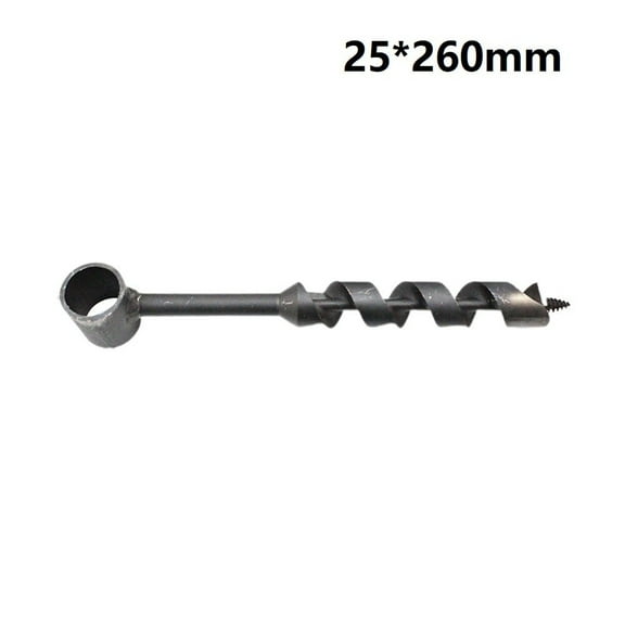Mosiee Bushcraft Hand Drill Carbon Steel Manual Auger Drill Portable Manual Survival Drill Bit Self-Tapping Survival Wood Punch Tool