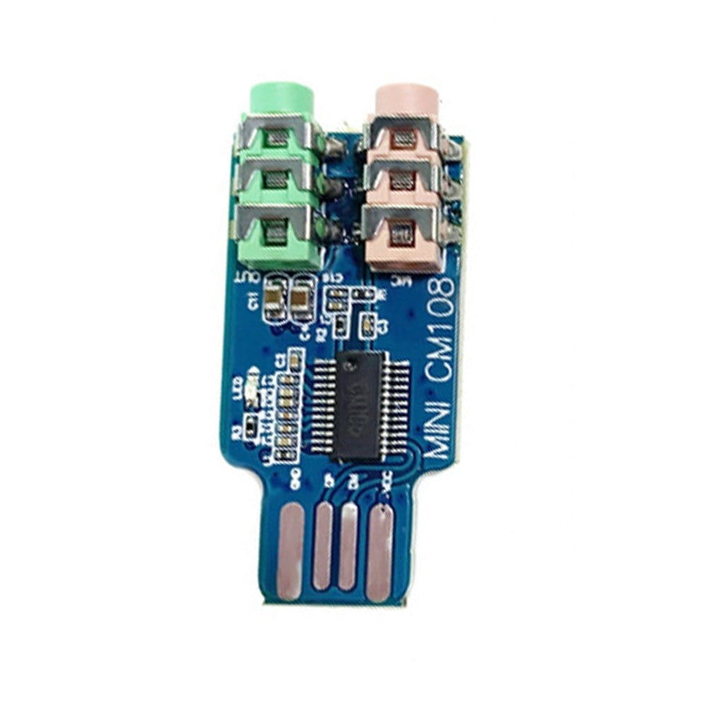 Mosiee CM108 USB Sound Card Module - Compact and Portable External ...
