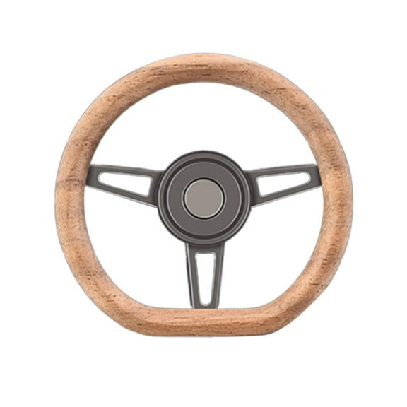 Car Air Freshener Perfume Diffuser Vintage Wood Steering Wheel Smell Fragrance