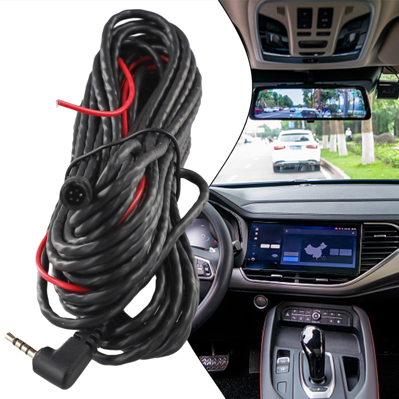 Mosiee Car Camera Rear View Camera Av Cable 5 Pin 9.5M - Walmart.com