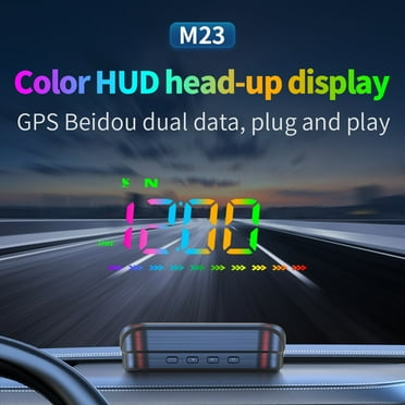 Mosiee Car Gps Head Up Display Car Hud Digital Speedometer Color Font With Speed Kmh