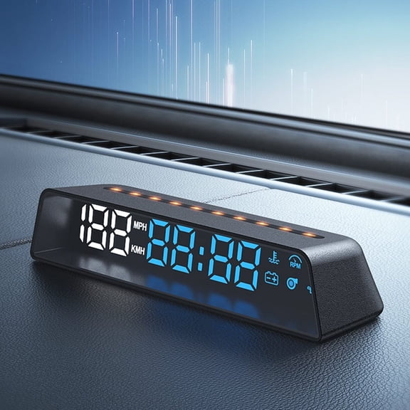 Mosiee Car Hud Head Up Display Vehicle Speedometer Altitude Meter For Obd Cable Power