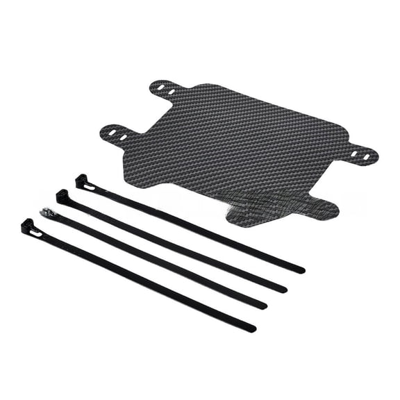 Mosiee Carbon Fiber Pattern Front License Plate with Zip Ties for for Sur-Ron X S