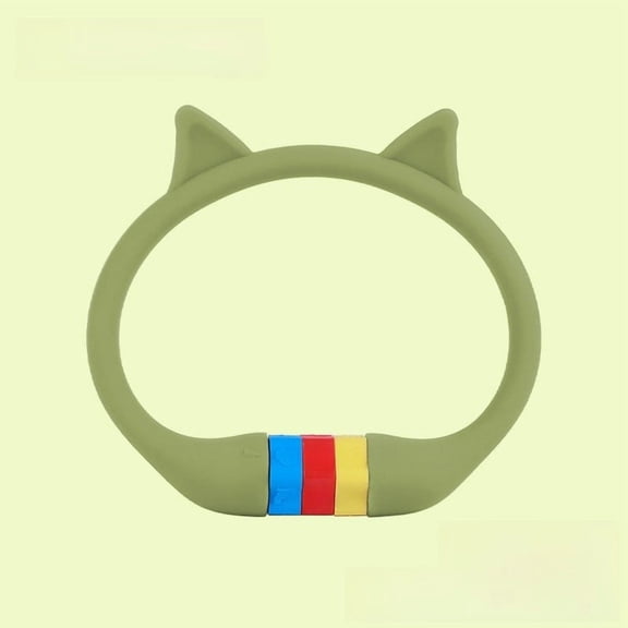 Mosiee Cat Ear Silicone Cable Bike Lock 10Mm Thick Anti Theft Combination Password Lock Green