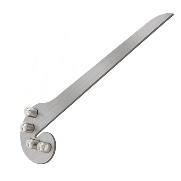 Mosiee Centerline Woodworking Ruler Stainless Steel Centerline Positioning Ruler Marking Tool for Measuring Circle Center Positioning
