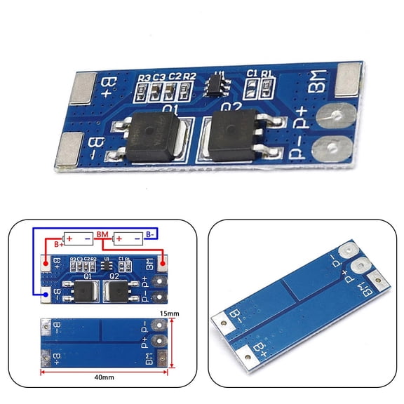 Mosiee Charger Protection Pcb Board 2S 8A Li-Ion Lithium Battery 7.4V 8.4V Power Air Tool Accessories & Parts