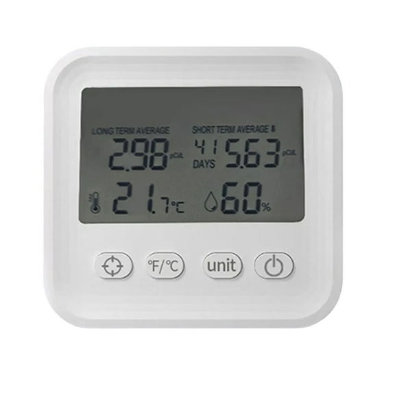 Mosiee Compact Indoor Radon Air Monitor with Integrated Temperature and Humidity Sensors for Reliable Real Time Gas Concentration Data