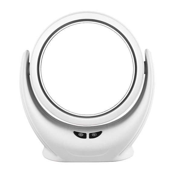 Mosiee Computer Monitors Light Mirror Vanity Mirror with Fan Pink Usb Charging White