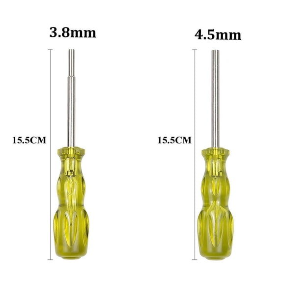 Mosiee Convenient High Quality 1/2Pcs Screwdriver Nutdrivers 3.8mm 4.5mm Fc Gamebit Hand Tools Repair Tool Security Screwdriver 2Pcs/Set