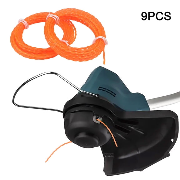 Mosiee Cordless Grass Trimmer Line Grass Trimmer Line 126Ft Length 2.0Mm Diameter Efficient Mowing High-Temperature Nylon
