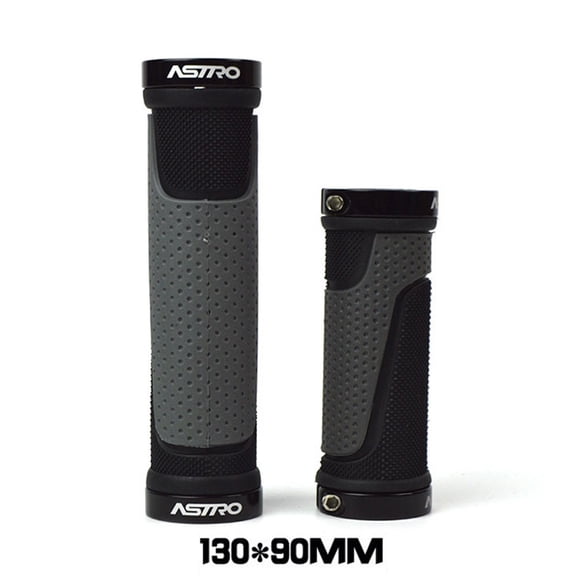 Mosiee Cover Handlebar Grips Ergonomic Lock-On 1 Pair 130 90Mm 22.2Mm Bicycle Bike Black Comfortable Handle Bar Shifters Black