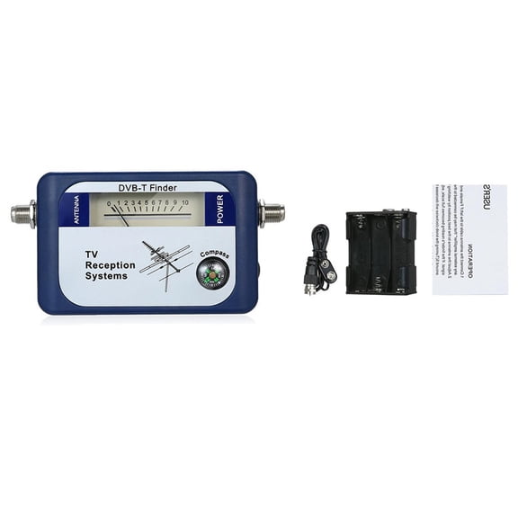 Mosiee DVB-T TV Digital Aerial Terrestrial Signal Meter Antenna Finder Pointer TV Satellite Receiver for Compass TV Reception Systems