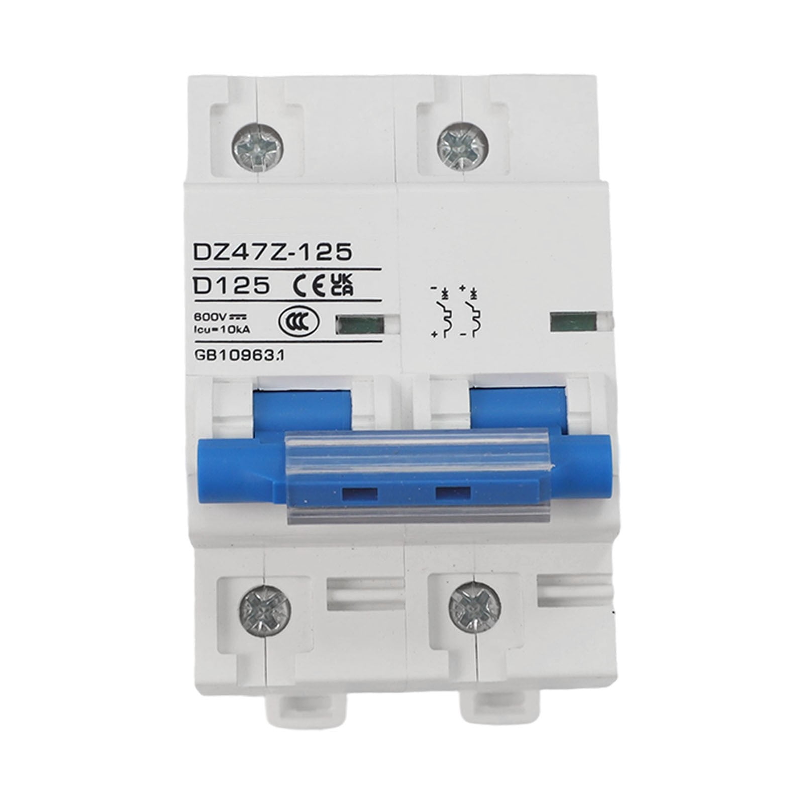 Mosiee Dc Mcb Circuit Breaker For Solar Pv 2P 125A 100A 80A 600V Circuit Breaker Pv Photovoltaic System Battery Dc Mcb Circuit Breaker