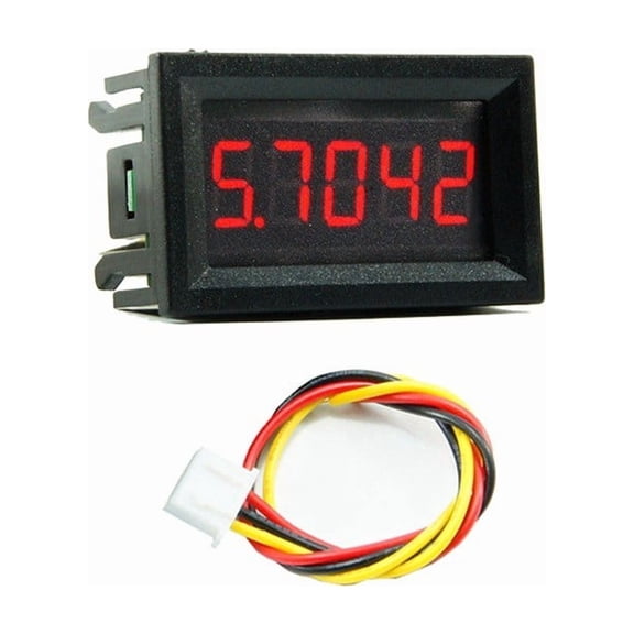 Mosiee Digital 5 Digit LED Display Voltmeter 033V DC Three Wire Voltage Measuring Tool Red
