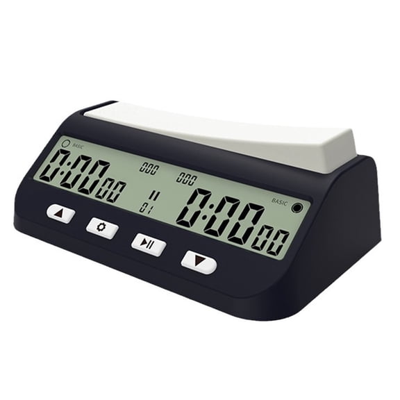 Mosiee Digital Chess Timer Large Seesaw Button Multi Mode Game Clock Stopwatch for International Chess Go Board Game Timing Accessories