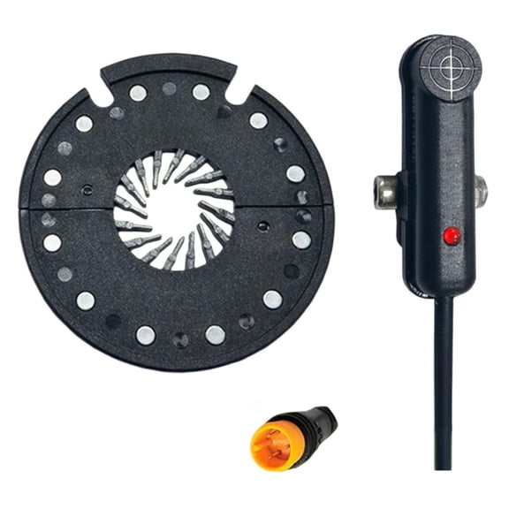Mosiee Dual Hall Pedal Assist Sensor for Electric Bike Waterproof 12 Magnet Pas Sensor Dh12L