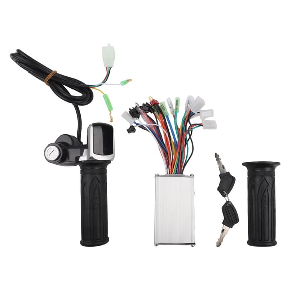 Mosiee Ebike Brushless Motor Controller Lcd Display Throttle Handlebar Kit for 24/36V/48V 250W Lithium Battery 250W Ebike Accessories