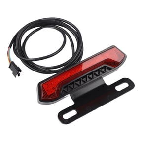 Mosiee Ebike Rear Tail Light 2448 Volt with 4 Pin Sm4A Connector for Night Ride Safety