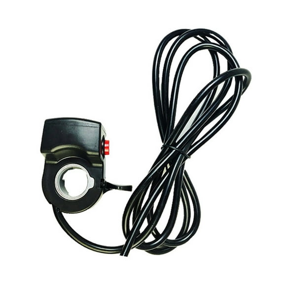 Mosiee Electric Bike And Scooter Thumb Throttle 24V 36V 48V Led with Battery Indicator And Red Push Button Lock for Secure Control