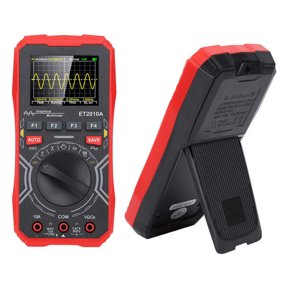 Mosiee Et2010A Oscilloscope and Multimeter Combined 2.4-Inch Auto Sleep Color Screen