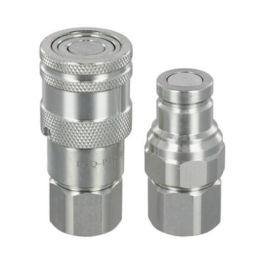 Hydraulic Hose Fittings NPT1/4 Hydraulic Test Adapters - 5-Pack Heavy Duty Couplings For Pressure Testing & Oil Systems Hydraulic Pressure Test Kit