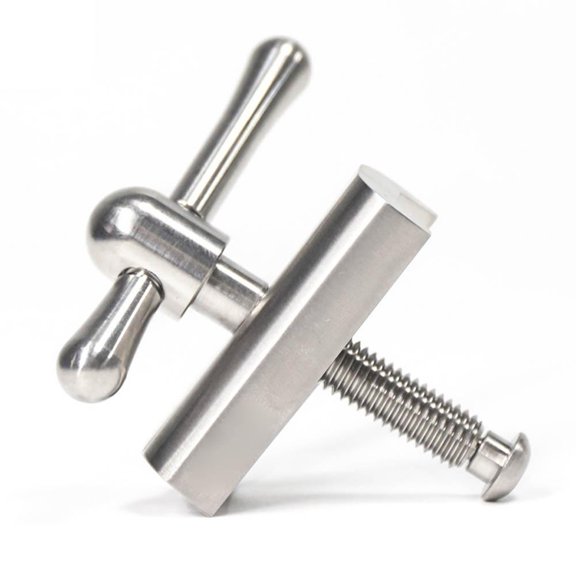 Mosiee Folding Bike Faucet Foldable Handlebar C Buckle Tc4 Ti Alloy for Brompton Silver