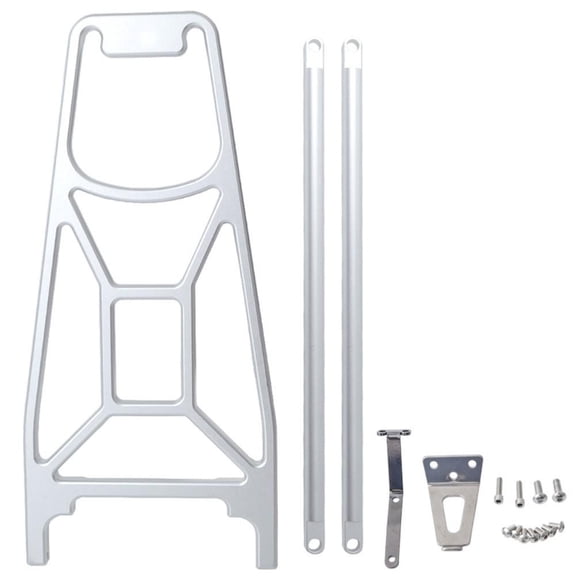 Mosiee Folding Bike Rear Rack Cnc Aluminium Carrier Rack for Brompton for Pline/Cline Silver