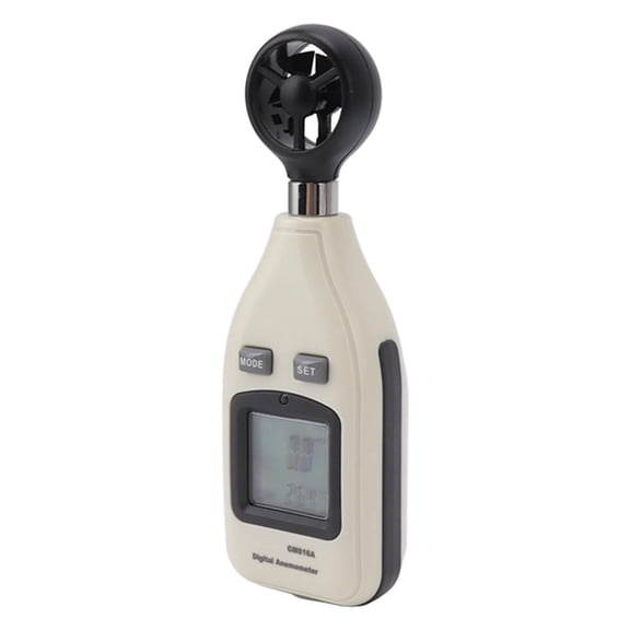 Mosiee Gm816A Digital Anemometer Air Flow Meter with Temperature Measurement Lcd
