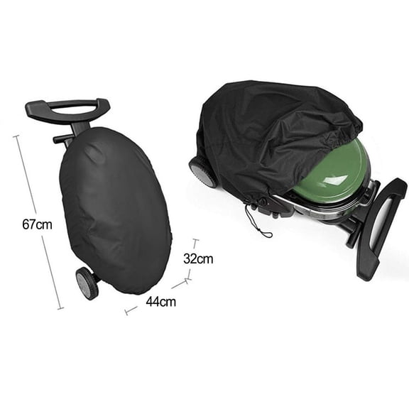 Mosiee Grill Cover for Weber Q2000 Q200 Series Waterproof with Wind Resistant Fit 90*55*27Cm