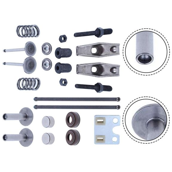 Mosiee Gx420 Engine Components Engine Valve Push Rod Kit Reliable Engine Parts Engine Part Silver Engine Repairs for Gx240