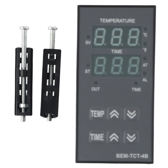 Mosiee Heat Press Machine Digital Thermostat Bem-Tct-4B Temperature Time Control Meter