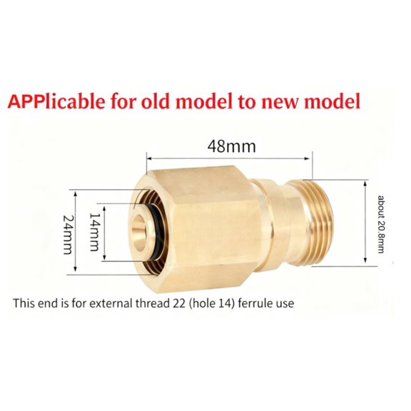 Mosiee High-Pressure Washer Quick Connect Adapter- for Brass, Easy, for Karcher A