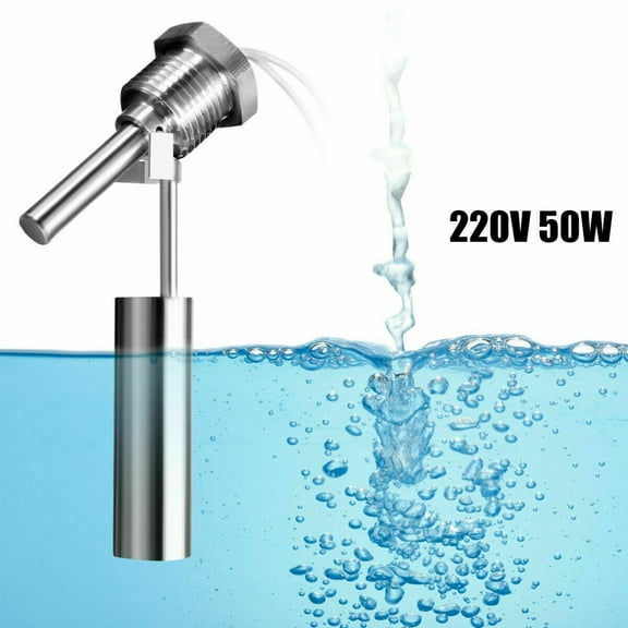 Mosiee Horizontal Tank Liquid Float Gauge Switch 50W 220V Stainless Steel Water Level Sensor For Water Tower Replacement Power Tools